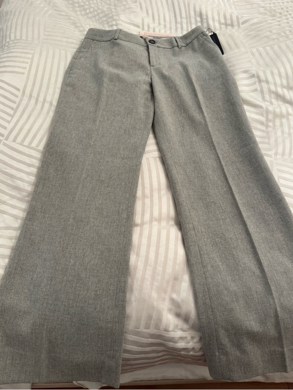 Banana Republic Light Gray Tailored Dress Pants in Size 6P